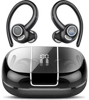 Bluetooth 5.3 Wireless Earbuds Sport, 48H Playtime IP7 Waterproof Over-Ear Headphones with Deep Bass Bluetooth 5.3 Wireless Earbuds Sport, 48H Playtime IP7 Waterproof Over-Ear Headphones with Deep Bass