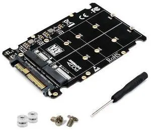 M.2 SSD to U.2 Adapter 2in1 M.2 NVMe and SATA-Bus NGFF SSD to PCI-e U.2 SFF-8639 Adapter PCIe M2 Converter for Desktop Computers M.2 SSD to U.2 Adapter 2in1 M.2 NVMe and SATA-Bus NGFF SSD to PCI-e U.2 SFF-8639 Adapter PCIe M2 Converter for Desktop Computers