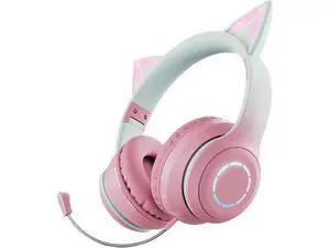 Cat Ear RGB Headphones: Bluetooth 5.3, 40mm Bass, Foldable, Mic & TF Playback, Gift for Girls/Kids Cat Ear RGB Headphones: Bluetooth 5.3, 40mm Bass, Foldable, Mic & TF Playback, Gift for Girls/Kids