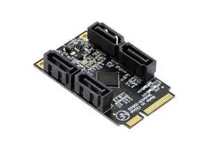 Mini PCI-E PCI Express to SATA 3.0 Four Ports Adapter Converter 6Gbps Hard Drive Extension Card for SSD Mini PCI-E PCI Express to SATA 3.0 Four Ports Adapter Converter 6Gbps Hard Drive Extension Card for SSD