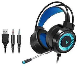 G58 LED Gaming Headset with Mic, Over-Ear Wired Headphones, Noise-Cancelling & Bass for PC/Laptop (Black) G58 LED Gaming Headset with Mic, Over-Ear Wired Headphones, Noise-Cancelling & Bass for PC/Laptop (Black)