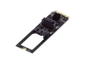 NGFF Key B+M PCI Express to SATA 3.0 6Gbps Dual Ports Vertical Horizontal Adapter Converter Hard Drive Extension Card JMB582 2280 NGFF Key B+M PCI Express to SATA 3.0 6Gbps Dual Ports Vertical Horizontal Adapter Converter Hard Drive Extension Card JMB582 2280