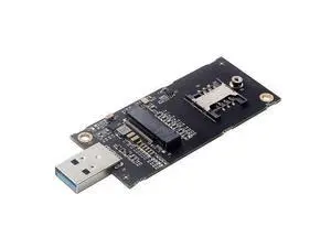 NGFF M.2 Key-B WWAN to USB 3.0 Adapter Riser Card w SIM Slot for 3G/4G/5G LTE Wireless Module Modem Card NGFF M.2 Key-B WWAN to USB 3.0 Adapter Riser Card w SIM Slot for 3G/4G/5G LTE Wireless Module Modem Card
