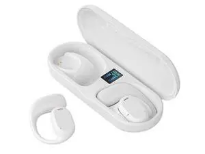Open Ear Air Conduction Bluetooth Headphones for Kids & Adults, White - Wireless Sports Earbuds Open Ear Air Conduction Bluetooth Headphones for Kids & Adults, White - Wireless Sports Earbuds