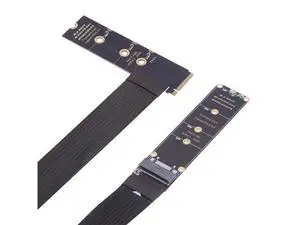 NGFF M-Key NVME Male to Female Extension PCI Express Cable 30cm Right Angled Type 90 Degree PCI-E 4.0 for Mainboard SSD 2230/2242/2260/2280 NGFF M-Key NVME Male to Female Extension PCI Express Cable 30cm Right Angled Type 90 Degree PCI-E 4.0 for Mainboard SSD 2230/2242/2260/2280