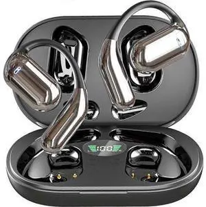 Open Ear Bluetooth 5.4 Headphones, 50H Playtime Wireless Sport Earbuds with LED Display & Secure Ear Hooks Open Ear Bluetooth 5.4 Headphones, 50H Playtime Wireless Sport Earbuds with LED Display & Secure Ear Hooks