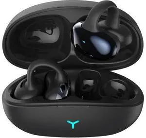 Open Ear Clip Headphones Bluetooth Wireless, HiFi Stereo, IPX5 Waterproof, 55H Playback (Black) Open Ear Clip Headphones Bluetooth Wireless, HiFi Stereo, IPX5 Waterproof, 55H Playback (Black)