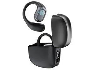 Open-Ear Headphones Bluetooth 5.3 w/Digital Display Charging Case, 48H Playtime for Running & Exercise (Black) Open-Ear Headphones Bluetooth 5.3 w/Digital Display Charging Case, 48H Playtime for Running & Exercise (Black)