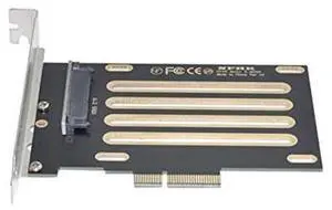 PCI-E 3.0 x4 Lane to U.2 U2 Kit SFF-8639 Host Adapter for Intel Motherboard & 750 NVMe PCIe SSD Black PCI-E 3.0 x4 Lane to U.2 U2 Kit SFF-8639 Host Adapter for Intel Motherboard & 750 NVMe PCIe SSD Black