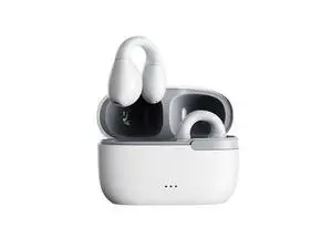 White Bluetooth 5.3 Ear Clip Bone Conduction Headset - Open Ear Safe for Sports & Work White Bluetooth 5.3 Ear Clip Bone Conduction Headset - Open Ear Safe for Sports & Work