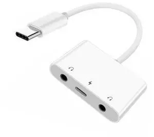 Type C USB-C to Dual 3.5mm Audio AUX & MIC Sound Card with PD Power Charge Adapter Compatible with Laptop Tablet Phone Type C USB-C to Dual 3.5mm Audio AUX & MIC Sound Card with PD Power Charge Adapter Compatible with Laptop Tablet Phone
