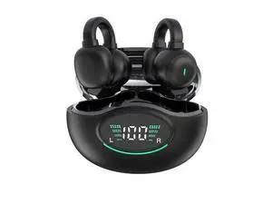 Wireless Bone Conduction Headphones Bluetooth 5.3, 42H Playtime, Open-Ear Clip Design for Running & Exercise (Black) Wireless Bone Conduction Headphones Bluetooth 5.3, 42H Playtime, Open-Ear Clip Design for Running & Exercise (Black)