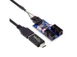 USB 3.1 Male Type-C USB-C to USB 2.0 Type-A Male 1 to 2 Female Motherboard 9pin 10pinHeader HUB Adapter Port Multiplier USB 3.1 Male Type-C USB-C to USB 2.0 Type-A Male 1 to 2 Female Motherboard 9pin 10pinHeader HUB Adapter Port Multiplier
