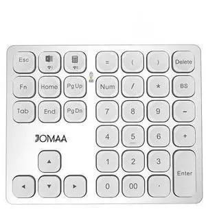 36 Keys Bluetooth Numeric keypad Portable Mini Financial Accounting Rechargeable Number pad Ultra-Silent for iPad Laptop,Mac, iMac, Tablet, PC and Desktop (Silver) 36 Keys Bluetooth Numeric keypad Portable Mini Financial Accounting Rechargeable Number pad Ultra-Silent for iPad Laptop,Mac, iMac, Tablet, PC and Desktop (Silver)