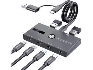 10Gbps USB C Hub, 6 Ports USB C Splitter, Type-C and USB 3.2 to USB C Hub for PC, Laptop, MacBook Pro/Air, iMac, Surface Pro, Chromebook, Etc(HUB ONLY, Not Support Charging/Monitor) 10Gbps USB C Hub, 6 Ports USB C Splitter, Type-C and USB 3.2 to USB C Hub for PC, Laptop, MacBook Pro/Air, iMac, Surface Pro, Chromebook, Etc(HUB ONLY, Not Support Charging/Monitor)