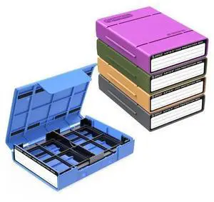 5-Pack Hard Drive Carrying Case Protective Box for 3.5/2.5 Inch SSD HDD Portable with Anti-Static,Shockproof and Dust Proof Travel Storage Bag-PHP25-5C 5-Pack Hard Drive Carrying Case Protective Box for 3.5/2.5 Inch SSD HDD Portable with Anti-Static,Shockproof and Dust Proof Travel Storage Bag-PHP25-5C