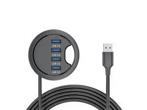 USB 3.0 Hub 4 Port USB 60mm Desk Grommet Splitter Dock Station Interface for Desktop PC Desk USB 3.0 Hub 4 Port USB 60mm Desk Grommet Splitter Dock Station Interface for Desktop PC Desk