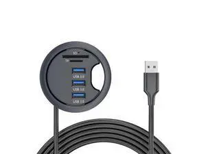 USB 3.0 Hub SD TF 3 Port USB 60mm Desk Grommet Splitter Dock Station Micro-SD Card Reader for Desktop PC Desk USB 3.0 Hub SD TF 3 Port USB 60mm Desk Grommet Splitter Dock Station Micro-SD Card Reader for Desktop PC Desk