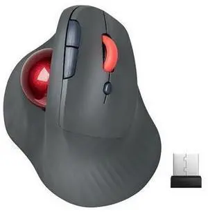 Dual Mode Wireless Vertical Computer Trackball Mouse, Ergonomic Bluetooth Thumb-Control Mouse with Quiet Clicks Ergonomic Design Adjustable CPI ,Built-in 500mAh Battery Rechargeable for PC/Mac/Laptop Dual Mode Wireless Vertical Computer Trackball Mouse, Ergonomic Bluetooth Thumb-Control Mouse with Quiet Clicks Ergonomic Design Adjustable CPI ,Built-in 500mAh Battery Rechargeable for PC/Mac/Laptop