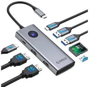 USB C Docking Station Dual Monitor, 8-in-1 Laptop Docking Station with 2 HDMI 4K@60Hz, 100W PD, USB-A&C 3.0, SD/TF, USB C Dock Compatible with MackBook/Dell XPS/HP/Surface USB C Docking Station Dual Monitor, 8-in-1 Laptop Docking Station with 2 HDMI 4K@60Hz, 100W PD, USB-A&C 3.0, SD/TF, USB C Dock Compatible with MackBook/Dell XPS/HP/Surface