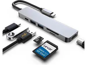 USB C Docking Station, HDMI to USB C Adapter for Monitor, USB-C Hub HDMI Dongle for Laptop, Micro SD Card Reader USB C Dock for Chromebook, USB C to USB Adapter Multiport for MacBook pro USB C Docking Station, HDMI to USB C Adapter for Monitor, USB-C Hub HDMI Dongle for Laptop, Micro SD Card Reader USB C Dock for Chromebook, USB C to USB Adapter Multiport for MacBook pro