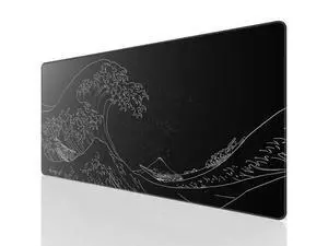 Large Gaming Mouse Pad with Stitched Edges, Extended Mousepad with Superior Micro-Weave Cloth, Non-Slip Base, Water Resist Keyboard Pad for Gamer, Office & Home, 31.5x15.7in, Kanagawa Wave Large Gaming Mouse Pad with Stitched Edges, Extended Mousepad with Superior Micro-Weave Cloth, Non-Slip Base, Water Resist Keyboard Pad for Gamer, Office & Home, 31.5x15.7in, Kanagawa Wave
