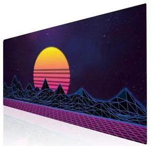 Large Gaming Mouse Pad, Extended Xxl Desk Pad & Non-Slip Rubber Mat For Mice And Keyboard With Stitched Edges (90X40 Zisesun011) Large Gaming Mouse Pad, Extended Xxl Desk Pad & Non-Slip Rubber Mat For Mice And Keyboard With Stitched Edges (90X40 Zisesun011)