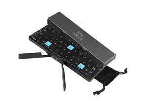 Mini Bluetooth Foldable Keyboard Silent, Rechargeable, Aluminum Alloy Housing and Portable Folding Travel Keyboard for Phone ipad Tablet (Balck) Mini Bluetooth Foldable Keyboard Silent, Rechargeable, Aluminum Alloy Housing and Portable Folding Travel Keyboard for Phone ipad Tablet (Balck)