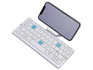 Mini Foldable Bluetooth Keyboard Silent, Rechargeable, Aluminum Alloy Housing and Portable Folding Travel Keyboard for Phone ipad Tablet (Silver) Mini Foldable Bluetooth Keyboard Silent, Rechargeable, Aluminum Alloy Housing and Portable Folding Travel Keyboard for Phone ipad Tablet (Silver)