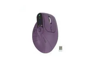 Wireless 2.4G & Dual Bluetooth Three-Channel Ergonomic Vertical Mouse Adjustable DPI, Multi-Function Turntable for PC, Laptop, MacBook, Rechargeable (Purple) Wireless 2.4G & Dual Bluetooth Three-Channel Ergonomic Vertical Mouse Adjustable DPI, Multi-Function Turntable for PC, Laptop, MacBook, Rechargeable (Purple)