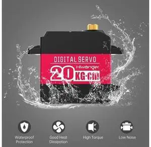 20KG High Torque Digital Servo Motor Full Metal Gear, Waterproof Servp for RC Mode DIY,Control Angle 270° 20KG High Torque Digital Servo Motor Full Metal Gear, Waterproof Servp for RC Mode DIY,Control Angle 270°