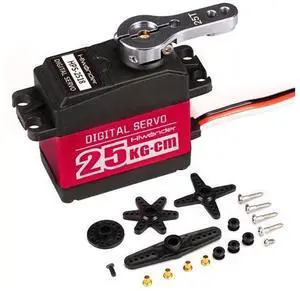 25KG Servo High Torque Servo Motors, Waterproof Full Metal Gear Steering Servo for Robot DIY, Digital Servo with 25T Servo Horn, Control Angle 180° 25KG Servo High Torque Servo Motors, Waterproof Full Metal Gear Steering Servo for Robot DIY, Digital Servo with 25T Servo Horn, Control Angle 180°