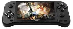 X50 5.1 inch Screen Handheld Retro Game Console 8G Memory with 6000+ Games X50 / Black (Black) X50 5.1 inch Screen Handheld Retro Game Console 8G Memory with 6000+ Games X50 / Black (Black)