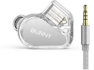BUNNY Wired Gaming Earphones, Entry-Level HiFi IEM Earbuds with Mic-3.5mm | Bass Boot Maze Cavity, 1DD Dual-Chamber Driver, 0.78 2pin Tangle Resistant, Lightweight, Audiophile in-Ear Earphone BUNNY Wired Gaming Earphones, Entry-Level HiFi IEM Earbuds with Mic-3.5mm | Bass Boot Maze Cavity, 1DD Dual-Chamber Driver, 0.78 2pin Tangle Resistant, Lightweight, Audiophile in-Ear Earphone