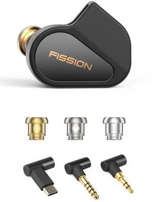 x Rational HiFi FISSION Bass Enhanced Wired Earbuds with Special Tuning | Audiophile In-Ear Monitors with 3 Tuning Nozzles, 12 Customizable Sounds, CNC Alloy Shell, Custom Tuning via App, 2 pin x Rational HiFi FISSION Bass Enhanced Wired Earbuds with Special Tuning | Audiophile In-Ear Monitors with 3 Tuning Nozzles, 12 Customizable Sounds, CNC Alloy Shell, Custom Tuning via App, 2 pin