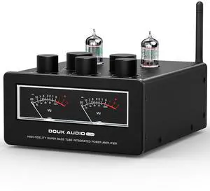 Bluetooth Tube Amp: 300W x2 TPA3255 2 Channel Stereo Power Amplifier Dual VU Meters & Super Bass for Home Theater & Hi-Fi Systems (T6 PRO) Bluetooth Tube Amp: 300W x2 TPA3255 2 Channel Stereo Power Amplifier Dual VU Meters & Super Bass for Home Theater & Hi-Fi Systems (T6 PRO)