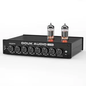 Balanced EQ Preamp: 7-Band Equalizer - Vacuum Tube Preamplifier with XLR RCA Inputs & Outputs - for Home Stereo HiFi System, Amplifiers, Active Speakers (T8 PRO Black) Balanced EQ Preamp: 7-Band Equalizer - Vacuum Tube Preamplifier with XLR RCA Inputs & Outputs - for Home Stereo HiFi System, Amplifiers, Active Speakers (T8 PRO Black)