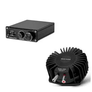 G2 100W Sub/Mono Amp & BS-1 Bass Shaker Bundle: Immersive Tactile Bass Experience for Home Theater & Gaming Chairs G2 100W Sub/Mono Amp & BS-1 Bass Shaker Bundle: Immersive Tactile Bass Experience for Home Theater & Gaming Chairs