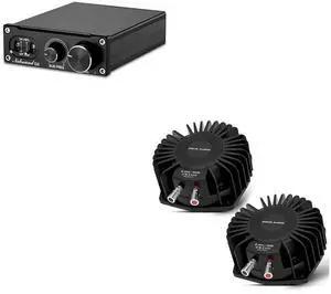 G2 100W Sub/Mono Amp & BS-1 Bass Shaker Bundle: Immersive Tactile Bass Experience for Home Theater & Gaming Chairs G2 100W Sub/Mono Amp & BS-1 Bass Shaker Bundle: Immersive Tactile Bass Experience for Home Theater & Gaming Chairs