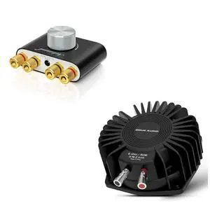 100W Bluetooth 5.0 Mini Amplifier & BS-1 Bass Shaker Combo: Immersive Home Theater & Gaming Tactile Audio System 100W Bluetooth 5.0 Mini Amplifier & BS-1 Bass Shaker Combo: Immersive Home Theater & Gaming Tactile Audio System