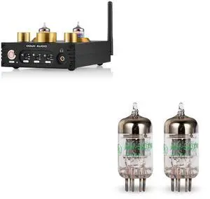 P1 Vacuum Tube Preamp & GE JAN 5654W Matched Tubes Bundle: Premium Sound Upgrade w/Bluetooth APTX-HD, USB DAC, Headphone Amp P1 Vacuum Tube Preamp & GE JAN 5654W Matched Tubes Bundle: Premium Sound Upgrade w/Bluetooth APTX-HD, USB DAC, Headphone Amp