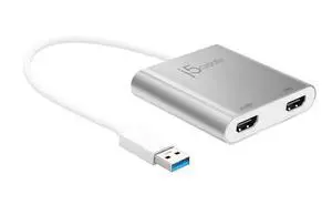 USB to HDMI Adapter - Dual HDMI USB 3.0 Multi-Monitor Cable | 4K + 1080p | Compatible with Windows and macOS (JUA365) USB to HDMI Adapter - Dual HDMI USB 3.0 Multi-Monitor Cable | 4K + 1080p | Compatible with Windows and macOS (JUA365)