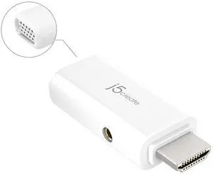 JDA203 HDMI to VGA Adapter with Audio HDCP 2.2 Compliant JDA203 HDMI to VGA Adapter with Audio HDCP 2.2 Compliant