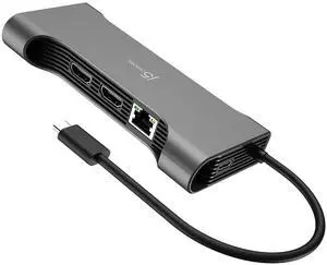 12 in 1 Flexible Ports USB-C Hub, MST Dual 4K60Hz/1080p144Hz HDMI, 3 x USB-A, 3 x 5Gbps USB-C, SD/microSD, Gigabit Ethernet, for Windows Laptop (JCD367) 12 in 1 Flexible Ports USB-C Hub, MST Dual 4K60Hz/1080p144Hz HDMI, 3 x USB-A, 3 x 5Gbps USB-C, SD/microSD, Gigabit Ethernet, for Windows Laptop (JCD367)