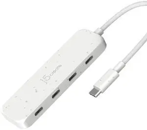 4-in-1 USB-C to 4-Port 10Gbps Type-C Hub, Eco-Friendly, Compatible with MacBook Pro, MacBook Air, iPad, Mac mini, Windows Laptop, and More(JCH345EW) 4-in-1 USB-C to 4-Port 10Gbps Type-C Hub, Eco-Friendly, Compatible with MacBook Pro, MacBook Air, iPad, Mac mini, Windows Laptop, and More(JCH345EW)