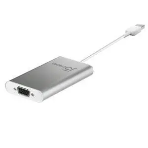 USB-A to VGA Aluminum Display Adapter 1080p HD Resolution Up to 2048 x 1152| USB 3.1/3.0/2.0 Port | Compatible with Windows and Mac (JUA311) USB-A to VGA Aluminum Display Adapter 1080p HD Resolution Up to 2048 x 1152| USB 3.1/3.0/2.0 Port | Compatible with Windows and Mac (JUA311)