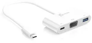 USB-C to VGA & USB 3.0 - Power Delivery | USB Super Speed 3.0 Port | 5 Gbps | 1920 x 1200 @ 60 Hz | 1080p Video Playback | Compatible with USB C Devices USB-C to VGA & USB 3.0 - Power Delivery | USB Super Speed 3.0 Port | 5 Gbps | 1920 x 1200 @ 60 Hz | 1080p Video Playback | Compatible with USB C Devices