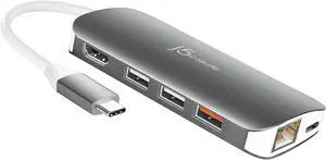 USB-C 9-in-1 Multi Adapter Multi Adapter HDMI/Ethernet/USB 3.1, SD and MicroSD/PD 3.0 | 4K HDMI for MacBook | ChromeBook |USB-C Devices (JCD383) USB-C 9-in-1 Multi Adapter Multi Adapter HDMI/Ethernet/USB 3.1, SD and MicroSD/PD 3.0 | 4K HDMI for MacBook | ChromeBook |USB-C Devices (JCD383)