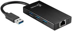 USB 3.0 Multi-Adapter Hub- 3X USB 3.0 SuperSpeed Ports, Gigabit RJ45 Ethernet, Compatible with Windows and MacOS USB 3.0 Multi-Adapter Hub- 3X USB 3.0 SuperSpeed Ports, Gigabit RJ45 Ethernet, Compatible with Windows and MacOS