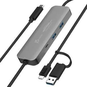 Screen/Mouse/Keyboard/File Sharing Hub - Wormhole Switch Display KVM Sharing - PC to PC USB 3.1, Compatible with Windows 11, 10 (JCH462) Screen/Mouse/Keyboard/File Sharing Hub - Wormhole Switch Display KVM Sharing - PC to PC USB 3.1, Compatible with Windows 11, 10 (JCH462)